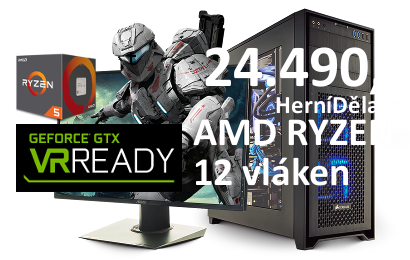 PC HERNÍ DĚLO! AMD RYZEN 5 1600 NVIDIA GTX 1050 Ti 16GB RAM 1TB HDD WINDOWS 10!