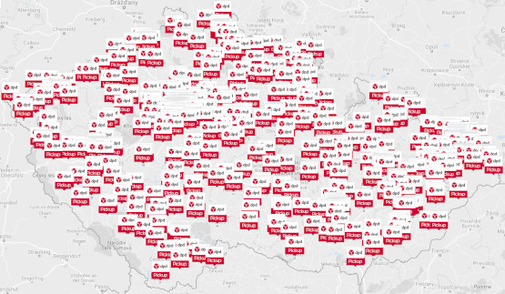 DPD Pickup map