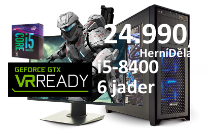 PC HERNÍ DĚLO! INTEL i5-8400 NVIDIA GTX 1060 16GB RAM 1TB HDD WINDOWS 10!