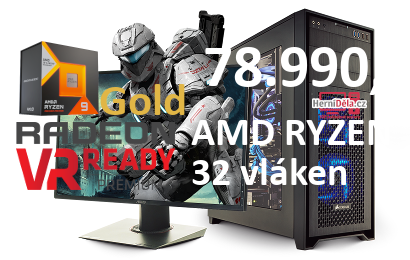 HerníDěla - AMD RYZEN 9 7950X3D RX 7900 XTX 32GB RAM Windows 11