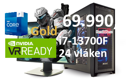 HerníDěla - Intel i7-13700F NVIDIA RTX 4080 16GB 32GB RAM SSD Windows 11