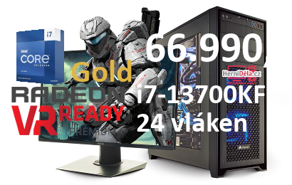 HerníDěla - Intel i7-13700KF Radeon RX 7900 XTX 32GB RAM SSD Windows 11