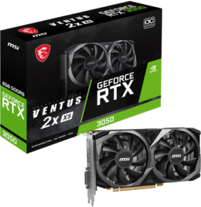 MSI RTX 3050 VENTUS 2X XS 8G OC