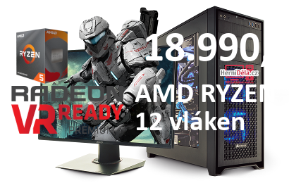 HerníDěla - AMD RYZEN 5 4500 Radeon RX 6600 16GB RAM SSD Windows 11