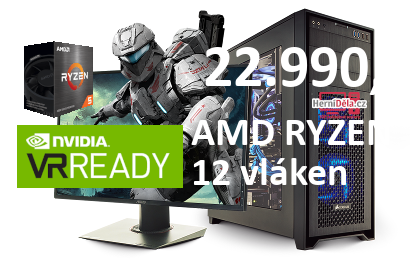 HerníDěla - AMD RYZEN 5 5500 NVIDIA RTX 5060 8GB 16GB RAM SSD Windows 11