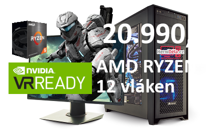 HerníDěla – AMD RYZEN 5 5500 NVIDIA RTX 5060 8GB 16GB RAM SSD Windows 11