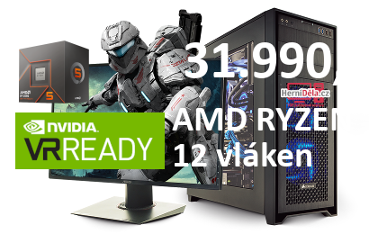HerníDěla - AMD RYZEN 5 8400F NVIDIA RTX 5060 Ti 16GB 16GB RAM Windows 11