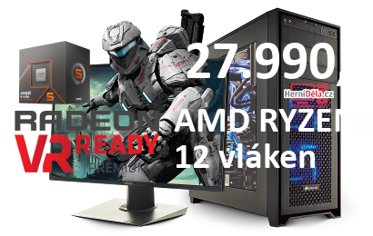 HerníDěla - AMD RYZEN 5 8400F Radeon RX 9060 XT 16GB RAM SSD Windows 11
