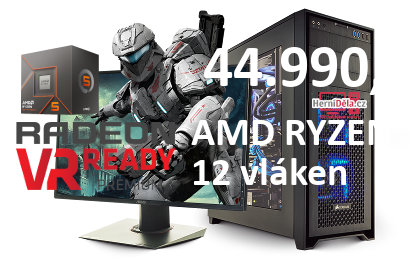 HerníDěla - AMD RYZEN 5 8400F Radeon RX 9070 XT 32GB RAM SSD Windows 11