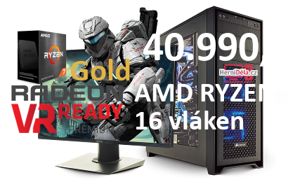 HerníDěla - AMD RYZEN 7 5700X Radeon RX 9070 XT 32GB RAM Windows 11