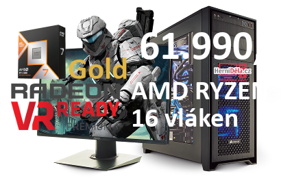 HerníDěla - AMD RYZEN 7 9800X3D Radeon RX 9070 XT 32GB RAM Windows 11