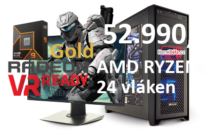 HerníDěla - AMD RYZEN 9 9900X Radeon RX 9070 XT 32GB RAM SSD Windows 11