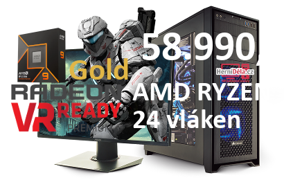 HerníDěla - AMD RYZEN 9 9900X Radeon RX 9070 XT 32GB RAM SSD Windows 11