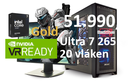 HerníDěla - Intel Ultra 7 265K Radeon RX 9070 XT 32GB RAM SSD Windows 11