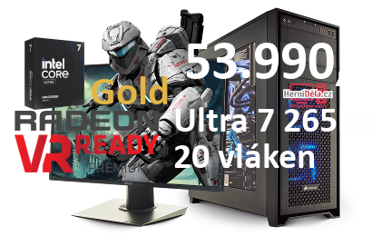 HerníDěla - Intel Ultra 7 265K Radeon RX 9070 XT 32GB RAM SSD Windows 11
