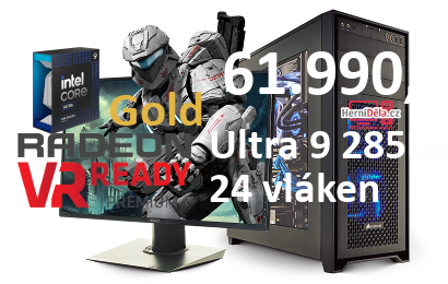 HerníDěla - Intel Ultra 9 285K Radeon RX 9070 XT 32GB RAM SSD Windows 11