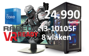 HerníDěla - Intel i3-10105F Radeon RX 6700 XT 16GB RAM SSD Windows 11