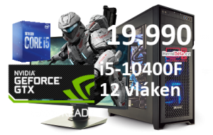 HerníDěla - Intel i5-10400F NVIDIA GTX 1650 16GB RAM SSD Windows 11