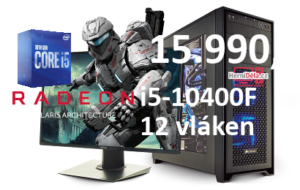 HerníDěla - Intel i5-10400F Radeon RX 560 16GB RAM SSD Windows 11
