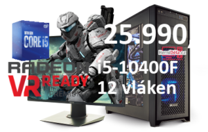 HerníDěla - Intel i5-10400F Radeon RX 6700 XT 16GB RAM SSD Windows 11