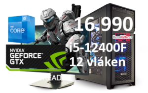 HerníDěla - Intel i5-12400F NVIDIA GTX 1650 16GB RAM SSD Windows 11
