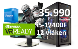 HerníDěla - Intel i5-12400F NVIDIA RTX 3060 Ti 16GB RAM SSD Windows 11