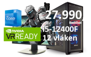 HerníDěla - Intel i5-12400F NVIDIA RTX 4060 Ti 16GB RAM SSD Windows 11
