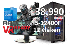 HerníDěla - Intel i5-12400F Radeon RX 9070 XT 32GB RAM SSD Windows 11