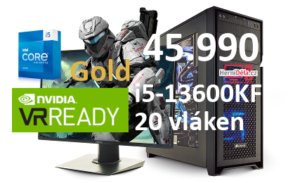 HerníDěla - Intel i5-13600KF NVIDIA RTX 4070 12GB 32GB RAM SSD Windows 11