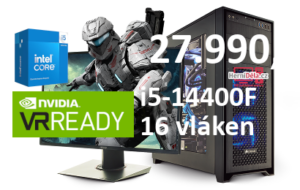 HerníDěla - Intel i5-14400F NVIDIA RTX 5060 8GB 16GB RAM SSD Windows 11