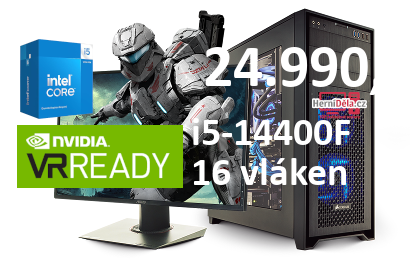 HerníDěla - Intel i5-14400F NVIDIA RTX 5060 8GB 16GB RAM SSD Windows 11