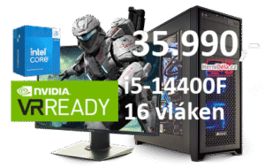 HerníDěla - Intel i5-14400F NVIDIA RTX 5070 12GB 32GB RAM SSD Windows 11