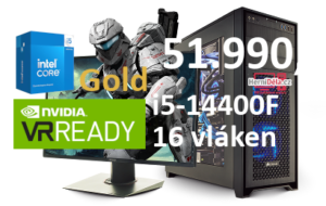 HerníDěla - Intel i5-14400F NVIDIA RTX 5070 Ti 32GB RAM SSD Windows 11