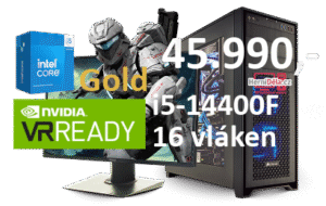 HerníDěla - Intel i5-14400F NVIDIA RTX 5070 Ti 32GB RAM SSD Windows 11