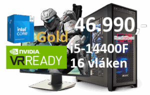 HerníDěla - Intel i5-14400F NVIDIA RTX 5070 Ti 32GB RAM SSD Windows 11