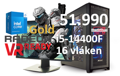 HerníDěla - Intel i5-14400F Radeon RX 7900 XT 32GB RAM SSD Windows 11