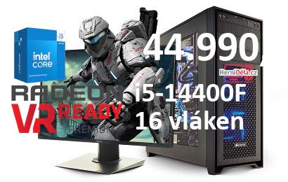 HerníDěla - Intel i5-14400F Radeon RX 9070 XT 32GB RAM SSD Windows 11