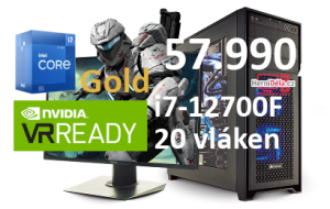 HerníDěla - Intel i7-12700F NVIDIA RTX 3080 10GB 32GB RAM SSD Windows 11