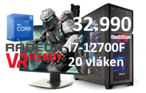 HerníDěla - Intel i7-12700F Radeon RX 6700 XT 16GB RAM SSD Windows 11