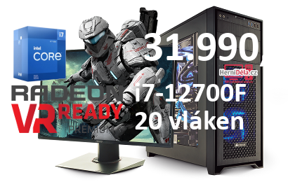 HerníDěla - Intel i7-12700F Radeon RX 9060 XT 16GB RAM SSD Windows 11