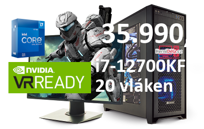 HerníDěla - Intel i7-12700KF NVIDIA RTX 5060 Ti 16GB 16GB RAM Windows 11