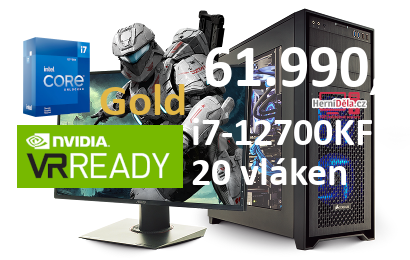 HerníDěla - Intel i7-12700KF NVIDIA RTX 5080 16GB 32GB RAM SSD Windows 11