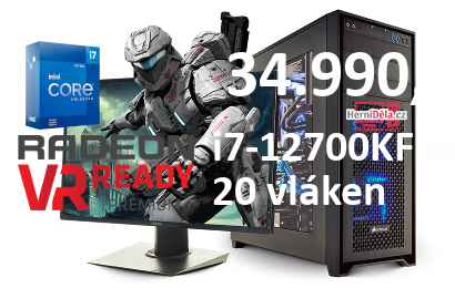 HerníDěla - Intel i7-12700KF Radeon RX 9060 XT 16GB RAM SSD Windows 11