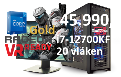 HerníDěla - Intel i7-12700KF Radeon RX 9070 XT 32GB RAM SSD Windows 11