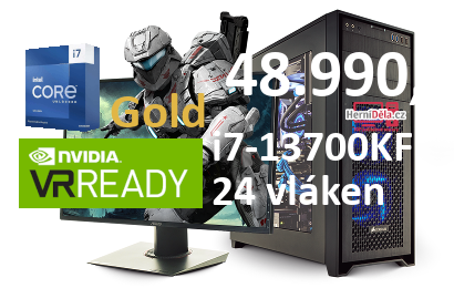 HerníDěla - Intel i7-13700KF NVIDIA RTX 4070 12GB 32GB RAM SSD Windows 11