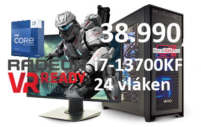 HerníDěla - Intel i7-13700KF Radeon RX 6700 XT 16GB RAM SSD Windows 11