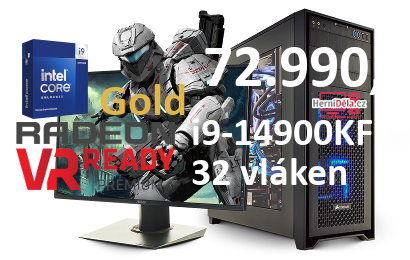 HerníDěla - Intel i9-14900KF Radeon RX 7900 XTX 32GB RAM SSD Windows 11