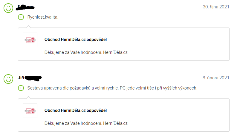 HerníDěla.cz hodnocení Zbozi.cz