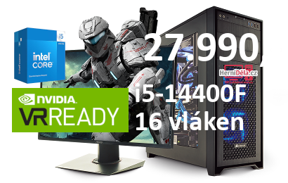 HerníDěla - Intel i5-14400F NVIDIA RTX 4060 8GB 16GB RAM SSD Windows 11