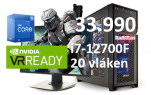 HerníDěla - Intel i7-12700F NVIDIA RTX 4060 Ti 16GB RAM SSD Windows 11